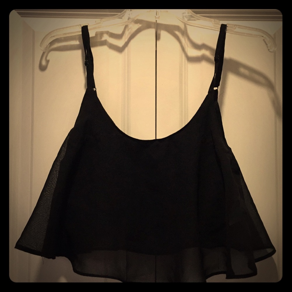 Roxy Black half beach tank - brand new